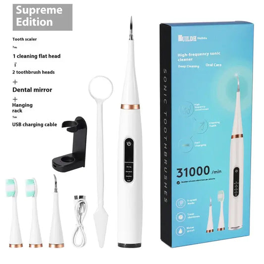 Détartreur de dents électrique à ultrasons six-en-un domestique