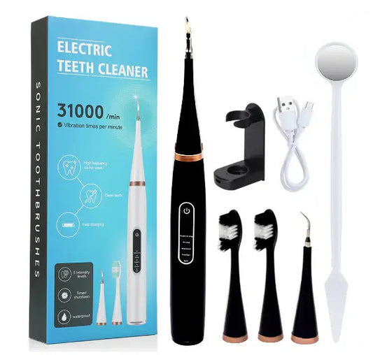 Détartreur de dents électrique à ultrasons six-en-un domestique